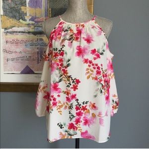 Sanctuary Cold Shoulder Floral Blouse Sizes